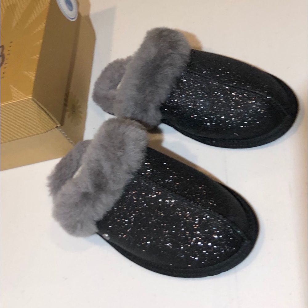 Ugg Scuffette II Sparkle Sheepskin Slippers - 8